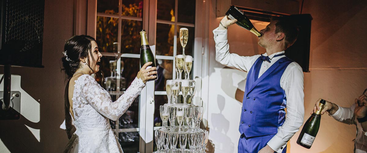 Quantité de champagne à prévoir pour son mariage.